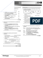 A2 UNIT 6 Test Standard