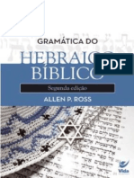 Resumo Gramatica Do Hebraico Biblico Allen P Ross