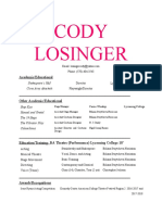 Cody Losinger: Lycoming College