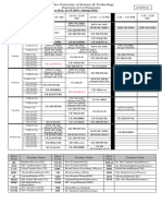 Class Routine (B.Sc. in CE (HSC) Spring-2021) : Department of Civil Engineering