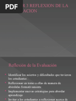 Taller 3 Reflexxion de La Evaluacion