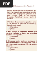 Balota Examen Windows 10