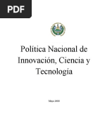 Política Nacional de ICT-Mayo2018