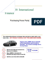 FIN 40500: International Finance: Purchasing Power Parity