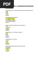 Topic 4 - Communication Networks: Easy Questions