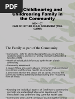 MCN - The Childbearing and Childbearing Family in The Community