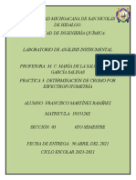 Practica 3 Determinacion de Cromo Por Espectrofotometria