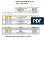 Jadwal Kegiatan Pra MPLS PDW