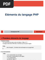 Chap1-Elèments Du Langage PHP