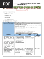 4° GRADO - ACTIVIDAD DEL DIA 02 DE JUNIO - TV y ADICIONAL