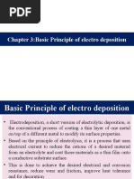 Chapter 3:basic Principle of Electro Deposition