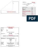 Muestras: Orden No. Orden No