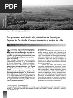 Las Primeras Sociedades Del Paleolítico en La Antigua Laguna de La Janda. Comportamientos y Modos de Vida