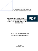 Dimensionamento de Lajes