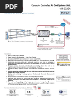 Computer Controlled Air Duct Systems Unit, With SCADA Tscac: Engineering and Technical Teaching Equipment