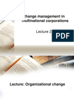 Change Management in Multinational Corporations