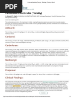 Carbamate Poisoning - MSD