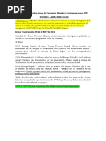 Cronograma Estimativo Anual de Corrientes Filosóficas Contemporáneas