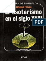 Antoine Faivre - El Esoterismo en El Siglo XVIII