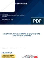 Automotive Radar Performance Characteristics