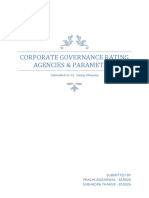 Corporate Governance Rating Agencies Parameters