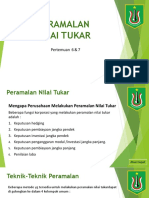 Pertemuan 6 7 - PERAMALAN NILAI TUKAR