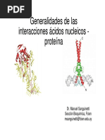 Generalidades Interacciones Ácidos Nucleicos - Proteína