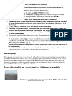 Taller Desarrollo Sostenible y Ecologia ANTROPOLOGIA