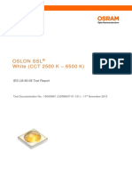 Oslon SSL White (CCT 2500 K - 6500 K) : IES LM-80-08 Test Report