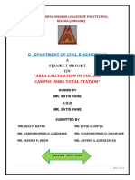 Area Calculation of College Campus Using Total Sataion