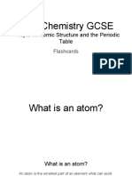 Flashcards - Topic 01 Atomic Structure and The Periodic Table - AQA Chemistry GCSE