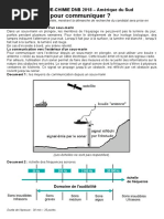 Sujet Brevet Signaux Pour Communiquer