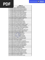 N° Código Estudiante: Grado 9º