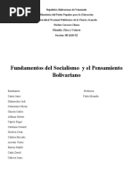 Fundamentos Del Socialismo y Pensamiento Bolivariano