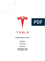 Tesla Report - A Detailed Financial Ratios Analysis