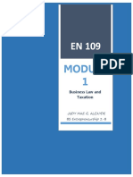 Business Law and Taxation: Judy Mae G. Alcayde BS Entrepreneurship 2-B