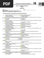 Psyc 423 Prelim 2019no Answer