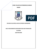 Measurements Instrumentation and Transducers Question Bank