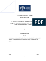 An Analytical Overview of The Effectiveness and Adequacy of Corporate Insolvency Laws in Zambia