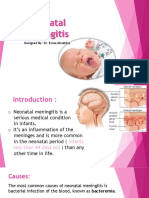 Neonatal Meningitis: Designed By: Dr. Esraa Alnabilsy