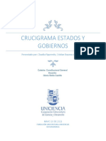 Crucigrama Estados y Gobiernos