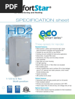 Specification Sheet: Three-Speed Air Handler