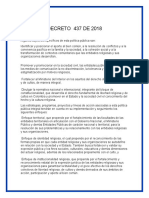 Decreto 437 de 2018