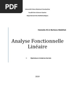 Analyse Fonctionnelle Linéaire I Opérateurs Linéaires Bornés 2