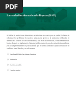 La Resolución Alternativa de Disputas (RAD)