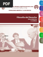 Filosofía Del Derecho: Guía Didáctica