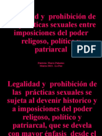 Entre La Legalidad y La Prohibición de Las Prácticas Sexuales