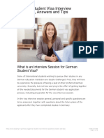 German Student Visa Interview Questions Answers and Tips - Study in Germany For