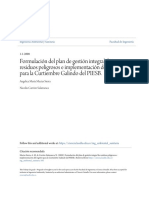 Formulación Del Plan de Gestión Integral de Residuos Peligrosos e