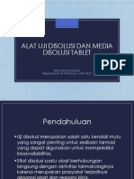 Alat Uji Disolusi Dan Media Disolusi Tablet 2021